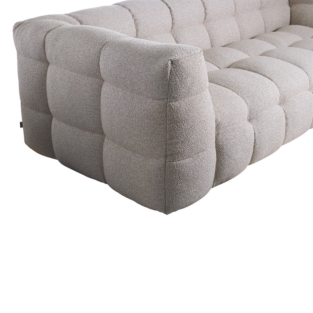 Soffa 3-Sits Kendall Beige bouclé