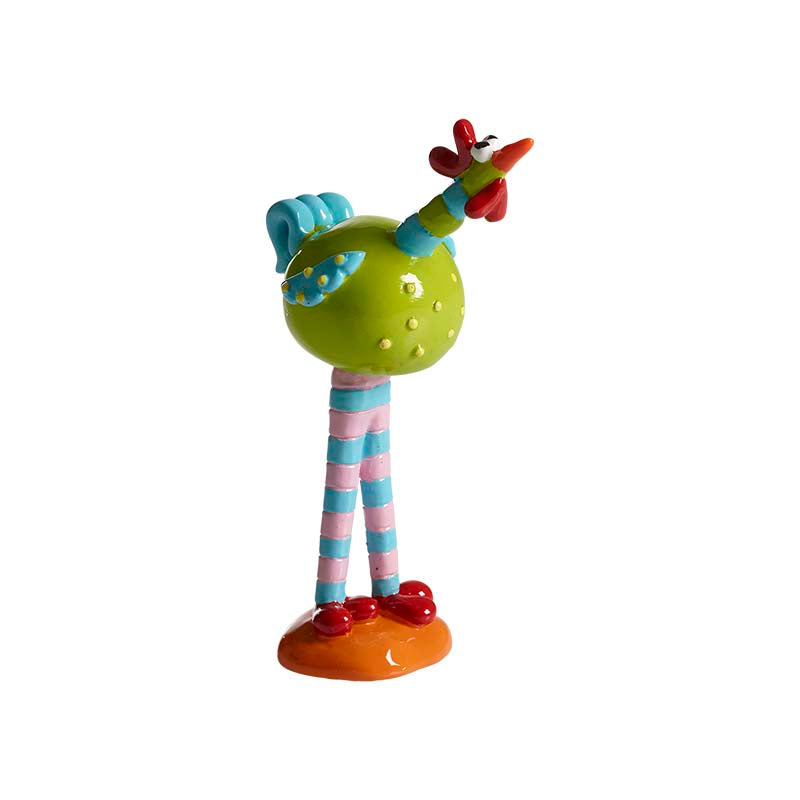 Dekoration Gyllenkrok på ben grön