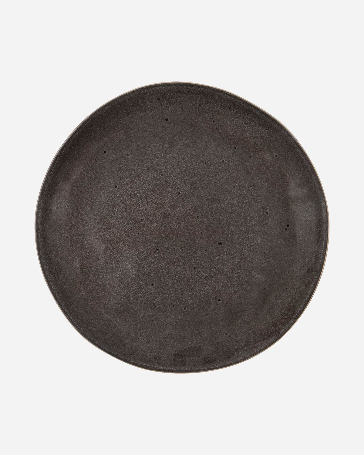 Tallrik Dinner Plate Rustic Dark Grey House Doctor