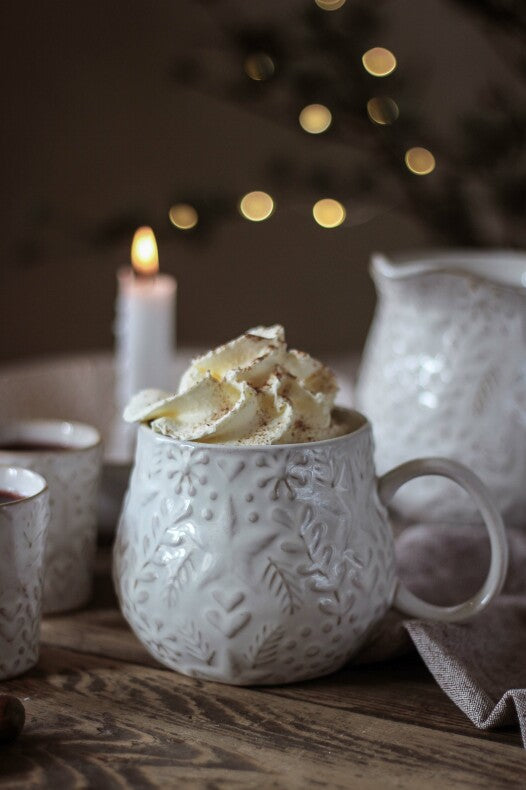 Majas Mugg Winterheart vit