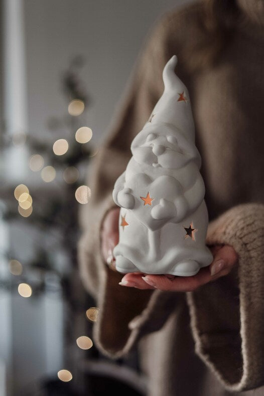 Majas lykta Mr Santa med hållare för Värmeljus