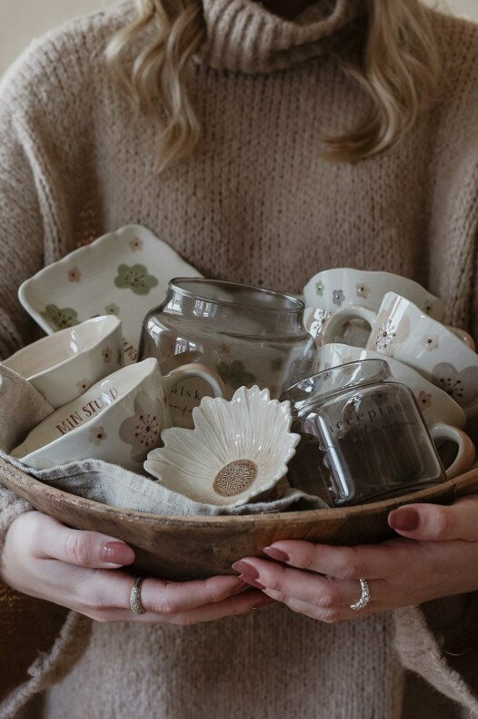 Majas Blomskål - Taupe - Majas Cottage