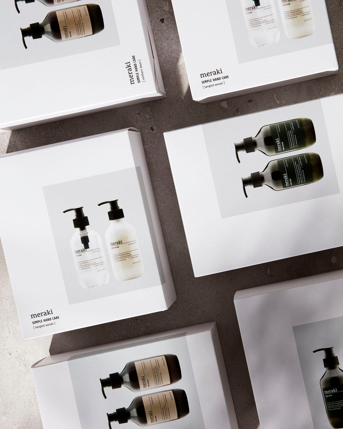 Tvål-Lotion Presentask, Northern dawn, Simple hand care, Vit