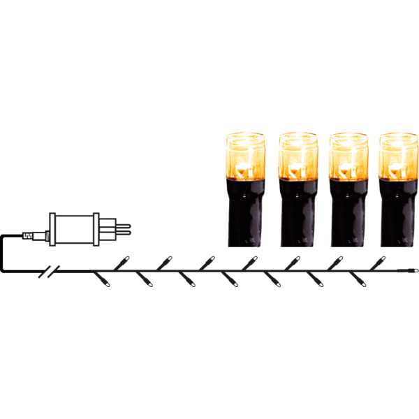 LED Ljusslinga Golden Warm White 180 Ledlampor