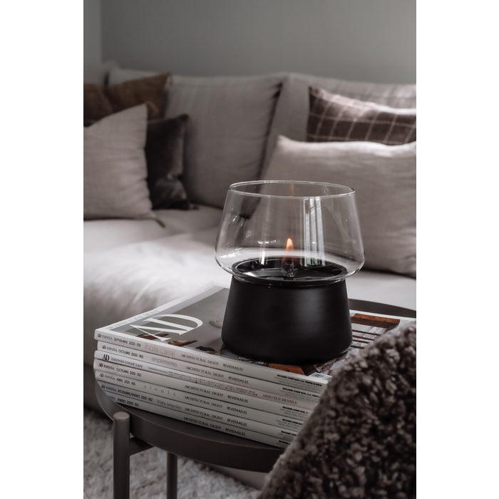 Bordslykta Tenderflame Amaryllis 14, svart,