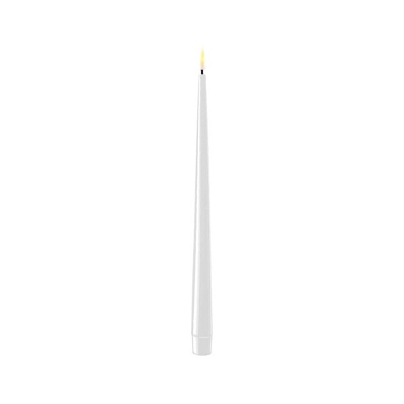Middagsljus Led, De Luxe Home Art, Vit-2 pack 28 cm