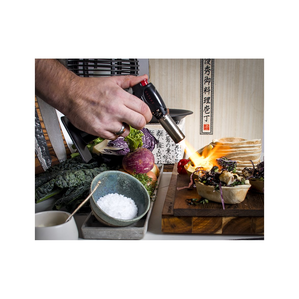 Satake Gasbrännare Flame King svart