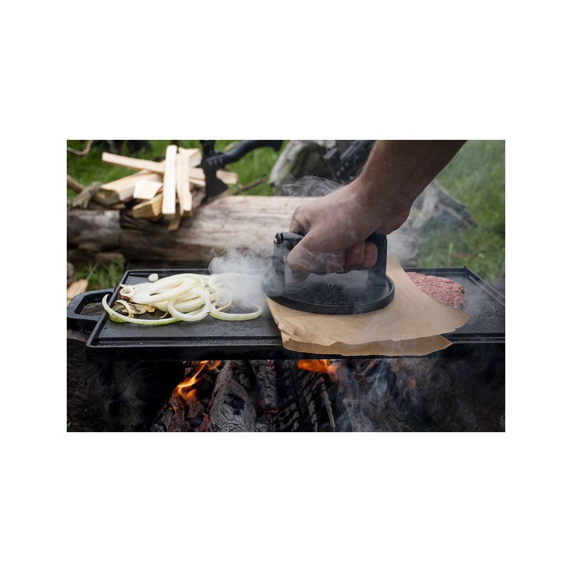 Satake Outdoor Grillplatta/Stekbord för Grill/Öppen eld/Spis-Induktionshäll