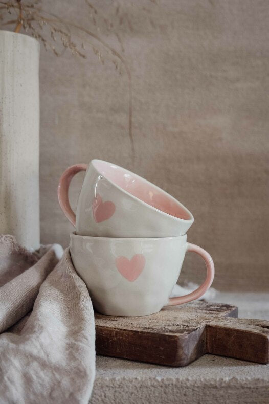 Majas Mugg - A Lovely Cup of Love & Happiness - Soft Pink