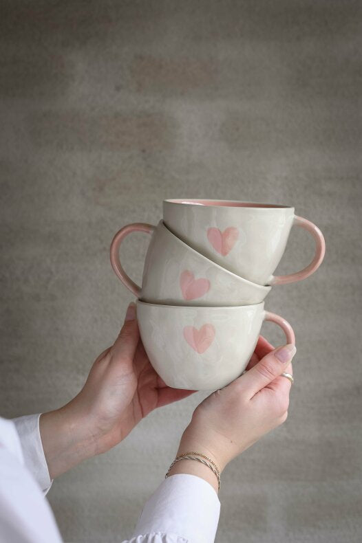 Majas Mugg - A Lovely Cup of Love & Happiness - Soft Pink