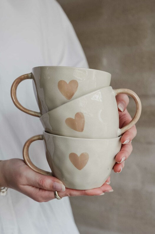 Majas Mugg - A Lovely Cup of Love & Happiness - Taupe