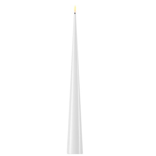 Ledljus Cone Shaped LED Candles White 38 cm