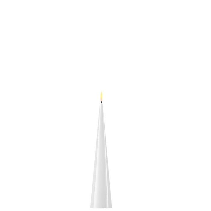 Ledljus Cone Shaped LED Candles White 20 cm