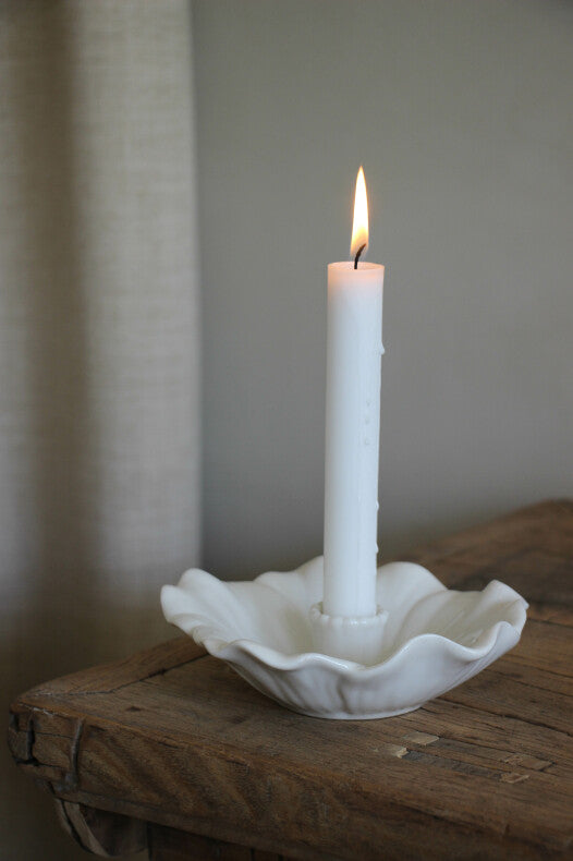 Majas Ljusstake Blomstra Vit - Majas Cottage